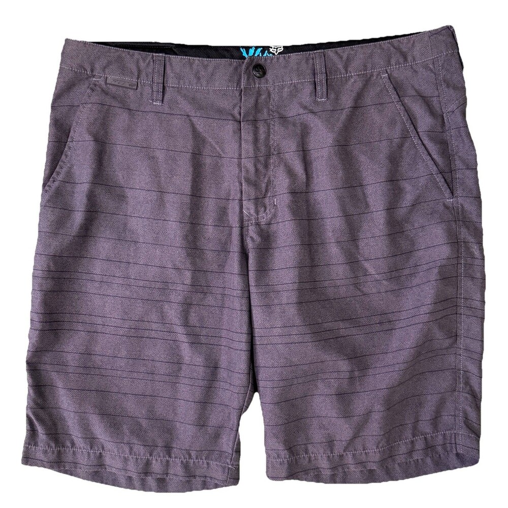 Fox Hydro Series Chino Shorts Men’s 36 Gray 10" Inseam Pockets